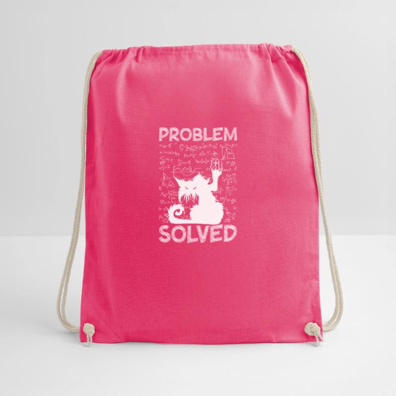 Problem Solved Math Student Homework Math Drawstring Bag