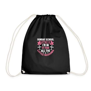 Fidèle serviteur chrétien enseignant de l’école du dimanche - Sac de sport léger - noir - Devant