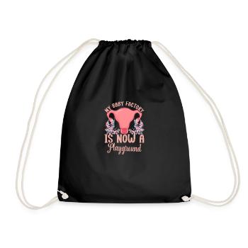 Uterus Removal Recovery Hysterectomy Surgery - Turnbeutel - Schwarz - Vorne
