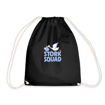 Stork Squad Labor & Delivery Nurse - Turnbeutel - Schwarz - Vorne