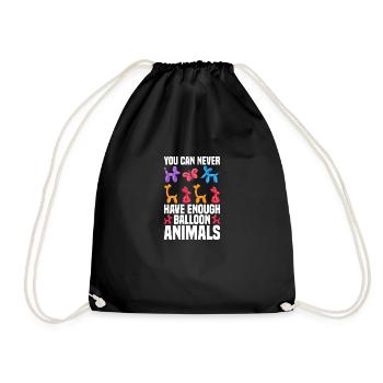 Ballon d’artiste ballon Animal Lover Ballon - Sac de sport léger - noir - Devant