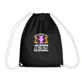 Ballon artiste ballon twisting kit ballon - Sac de sport léger - noir - Devant