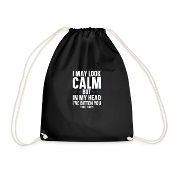 Cayuga Duck Owner Animal en peluche enclos nourriture - Sac de sport léger - noir - Devant