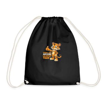Tigers Are Awesome I'm Awesome Tiger Lover - Drawstring Bag - black - Front