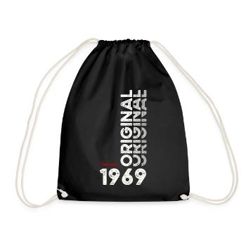56ème anniversaire cadeau mari Original février 1969 - Sac de sport léger - noir - Devant