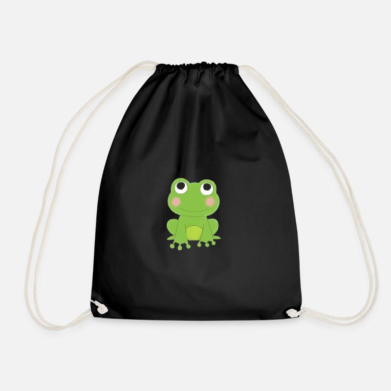 Frosch - Turnbeutel - Schwarz