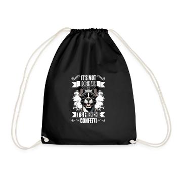 Ce n’est pas des poils de chien, c’est Frenchie confettis drôle de chien - Sac de sport léger - noir - Devant