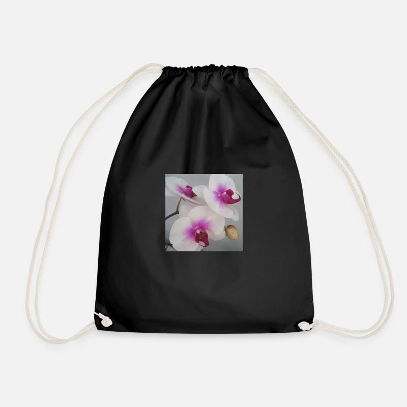 Orchidee - Turnbeutel - Schwarz