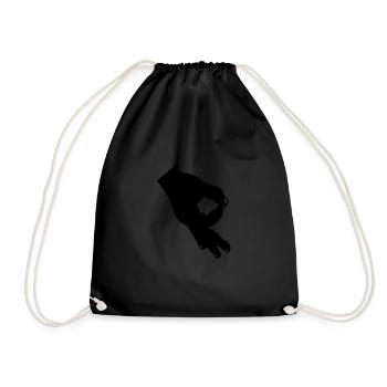 Trou de la main - Sac de sport léger - noir - Devant