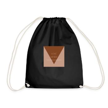 Design Love Myself - Turnbeutel - Schwarz - Vorne