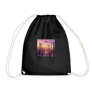 Art - Drawstring Bag - black - Front