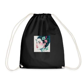 Art - Drawstring Bag - black - Front