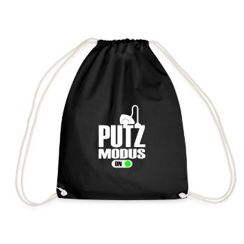 Femme de ménage en mode nettoyage An Lustig - Sac de sport léger - noir - Devant