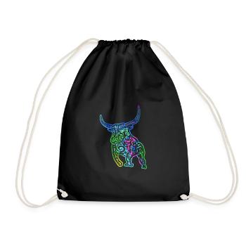 Taureau - Signe du zodiaque Taureau - Je suis Taureau - Taureau - Sac de sport léger - noir - Devant