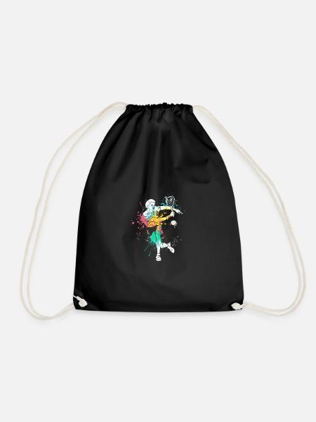 Splash art Squash sports for Squash player - Turnbeutel - Schwarz