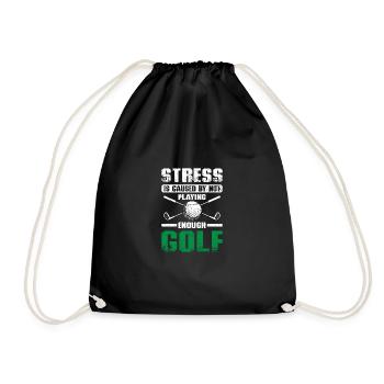 Conception de golf stressante amusante pour les golfeurs - Sac de sport léger - noir - Devant