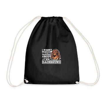Je pensais à mon teckel - Sac de sport léger - noir - Devant