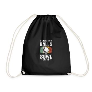 Il faut beaucoup de balles pour jouer au bol comme moi - Sac de sport léger - noir - Devant