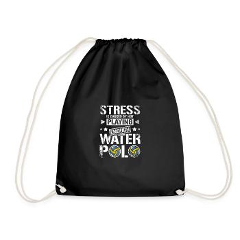Le stress est causé par le fait de ne pas jouer suffisamment au water-polo - Sac de sport léger - noir - Devant