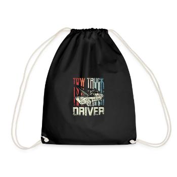 Cool Retro Vintage Tow truck Driver - Turnbeutel - Schwarz - Vorne