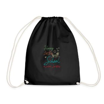 Happy last day of school, school secretary - Drawstring Bag - black - Front