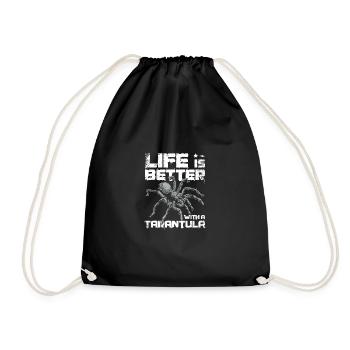 La vie est plus belle avec une tarentule - Sac de sport léger - noir - Devant
