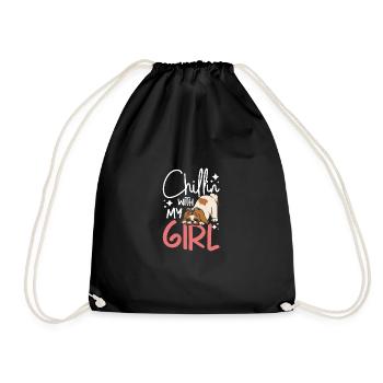 Chillin avec ma fille Shih Tzu - Sac de sport léger - noir - Devant