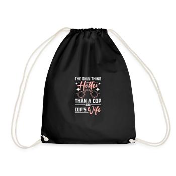 La seule chose plus sexy qu’un flic, c’est la femme d’un flic - Sac de sport léger - noir - Devant