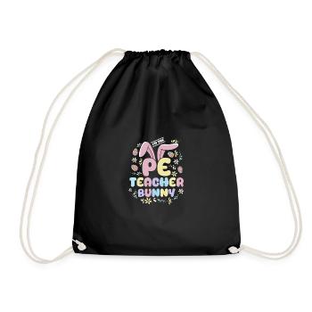 Lapins de Pâques Un professeur de Hoppy Pe - Sac de sport léger - noir - Devant