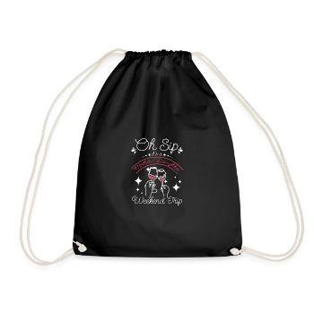 Oh gorgée, c’est un week-end mère-fille - Sac de sport léger - noir - Devant