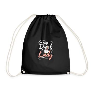 Dame canard folle - Sac de sport léger - noir - Devant
