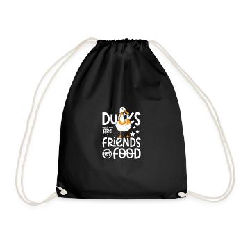Les canards pékin végétaliens sont des amis, pas de la nourriture - Sac de sport léger - noir - Devant