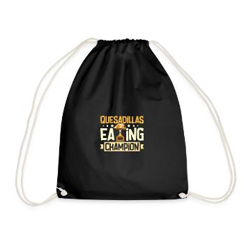 Quesadillas eating champion - Drawstring Bag - black - Front