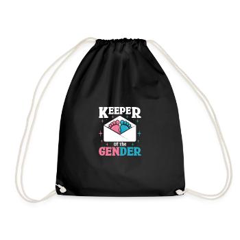 Keeper of the gender - Drawstring Bag - black - Front