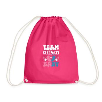Team healthy baby - Turnbeutel - Fuchsia - Vorne