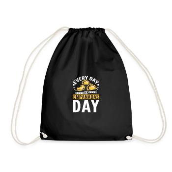 Every day is Empanadas day - Drawstring Bag - black - Front