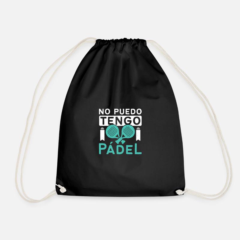 No puedo tengo padel - Turnbeutel - Schwarz