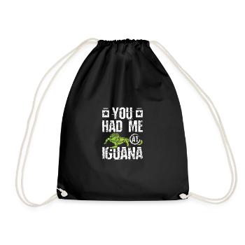 You had me at iguana - Turnbeutel - Schwarz - Vorne