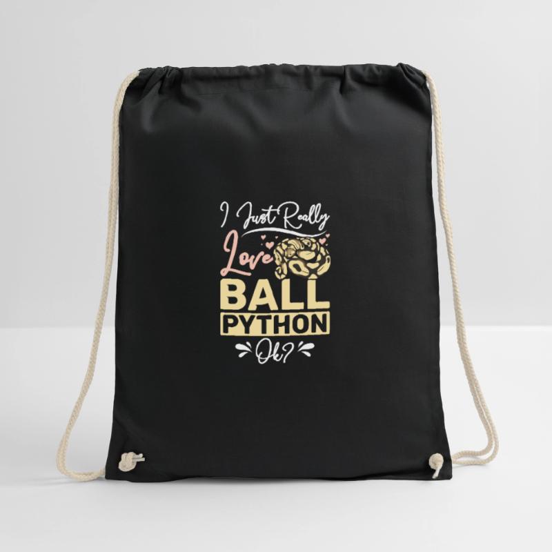 I just really love ball python ok? Drawstring Bag