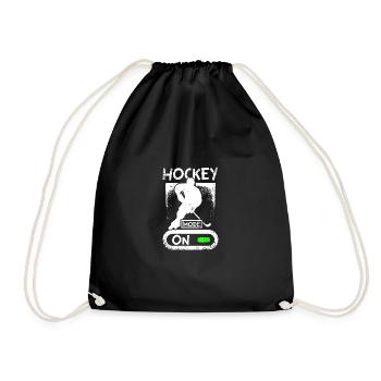 Roller hockey mode on - Drawstring Bag - black - Front