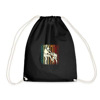 Krav maga rétro vintage - Sac de sport léger - noir - Devant