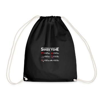 Ce que je fais pendant mon temps libre pour m’entraîner au wing chun - Sac de sport léger - noir - Devant