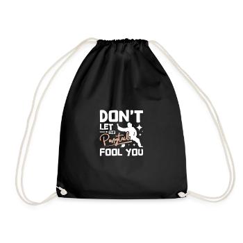 Tai chi girl don't let the ponytail fool you - Turnbeutel - Schwarz - Vorne