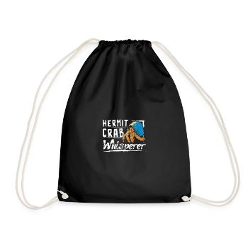 hermit crab whisperer - Turnbeutel - Schwarz - Vorne