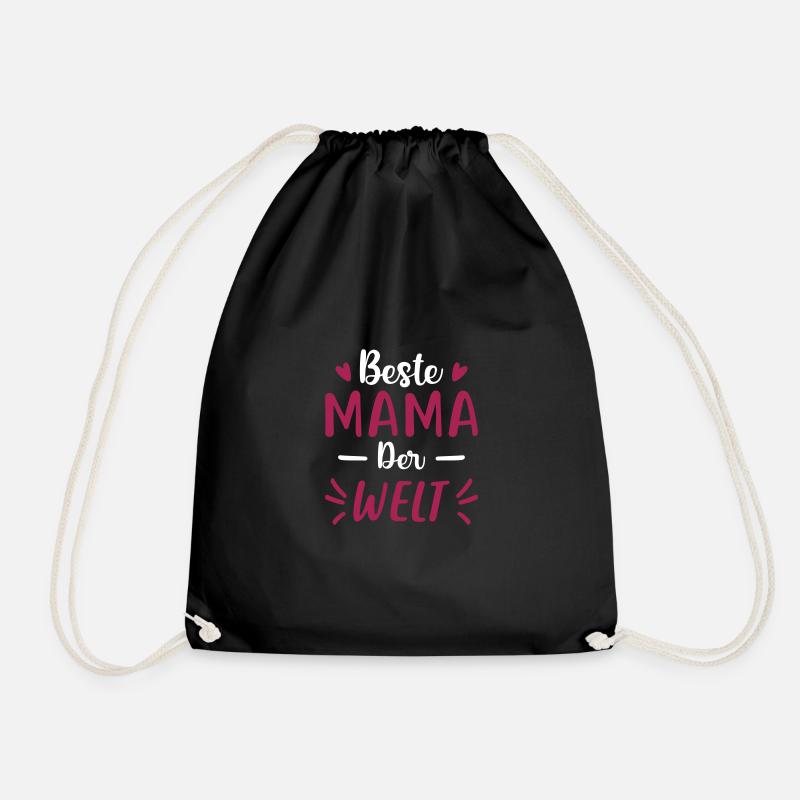 Beste Mama der Welt - Turnbeutel - Schwarz