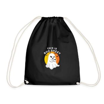 C’est Boo Boo Sheet Rétro Drôle fantôme Halloween - Sac de sport léger - noir - Devant