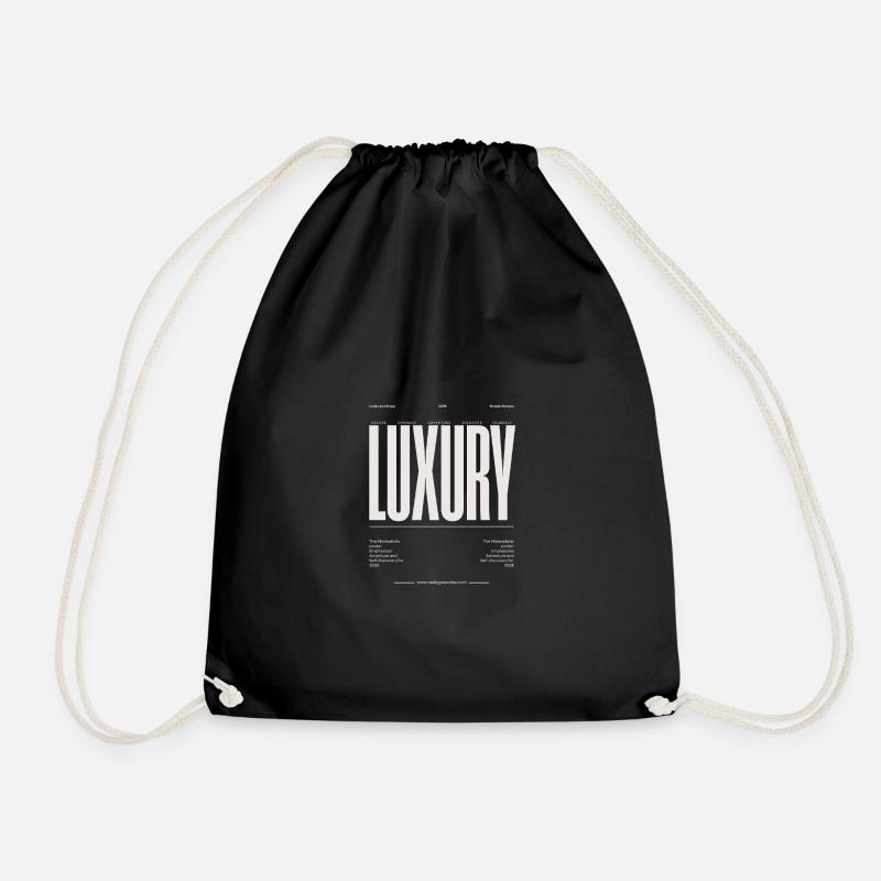Typographie majuscule de luxe - Sac de sport léger - noir