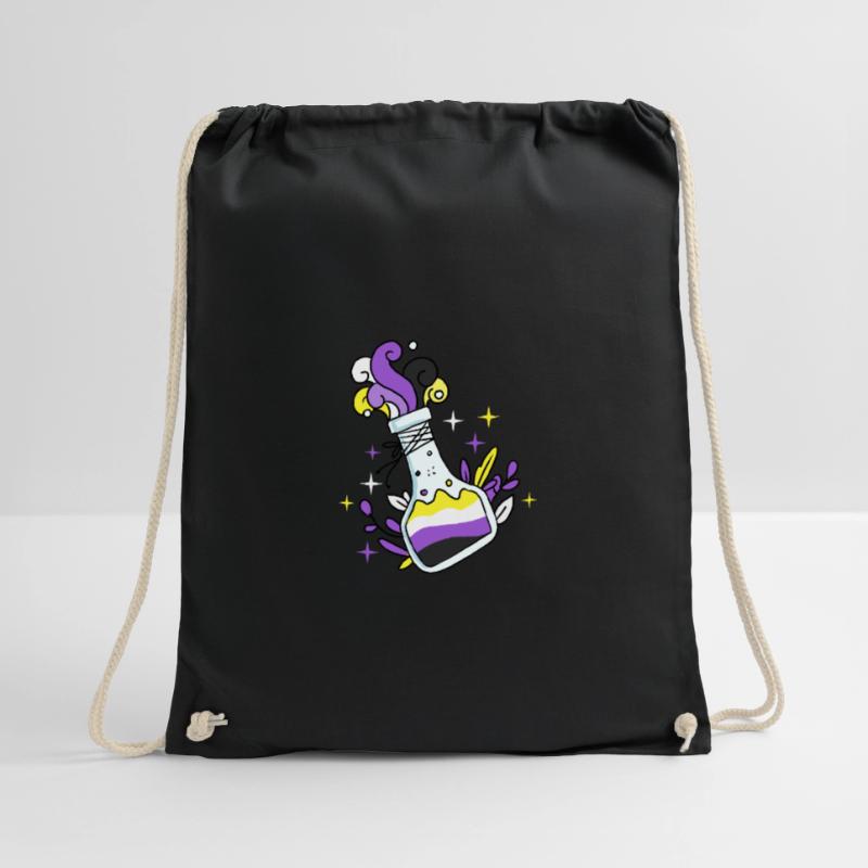 Nonbinary Pride Magic Potion Nonbinary Pride Drawstring Bag