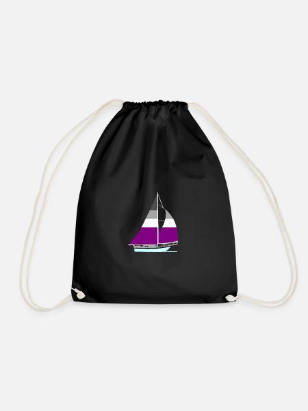 Segelboot Ace Pride - Turnbeutel - Schwarz
