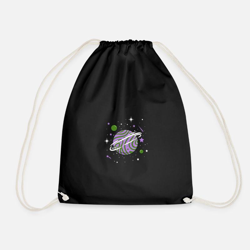 Genderqueer Space Planet Genderqueer Pride - Turnbeutel - Schwarz